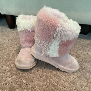 Uggs size 13. Cutest pale pink pattern ever!